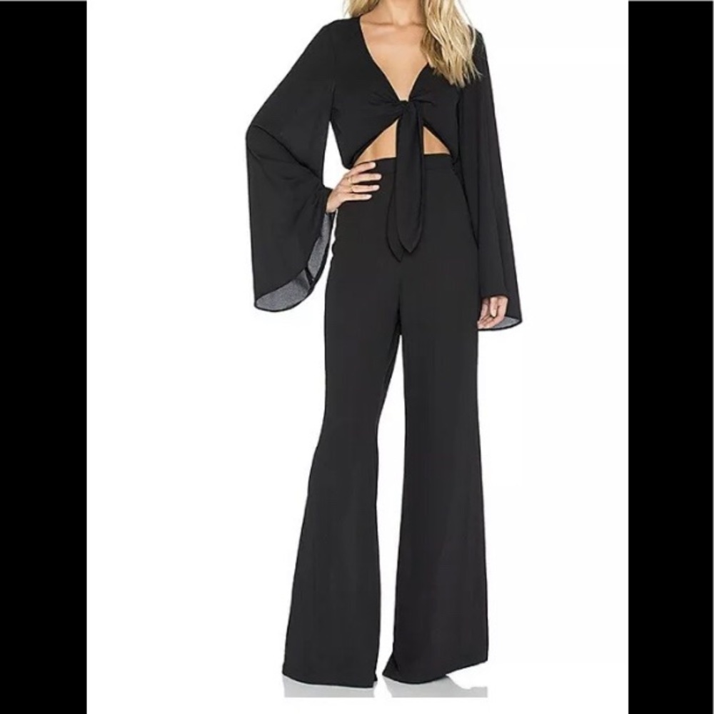 NWT Show Me Your MuMu Jaelyn Black Jumpsuit Sz Sm